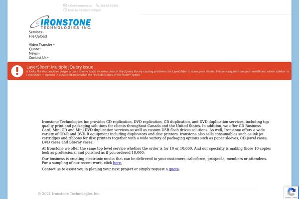 WordPress website example screenshot