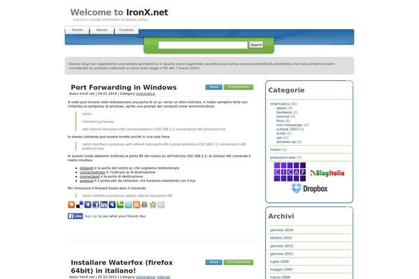 ironx.net site used Internet-10