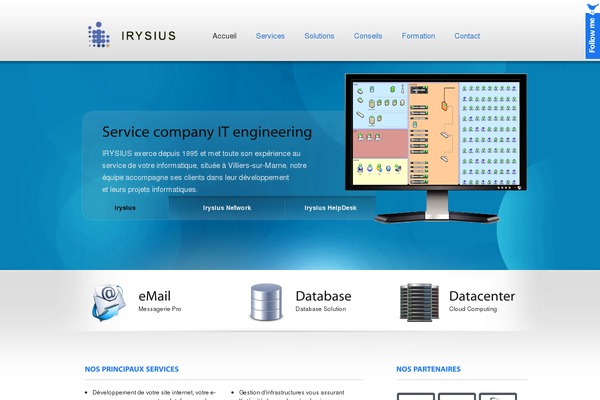 irysius.fr site used Siliconapp