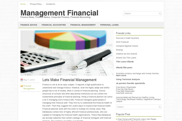 Financial theme site design template sample