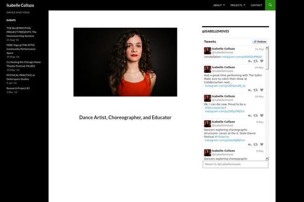 Twenty Fourteen theme site design template sample