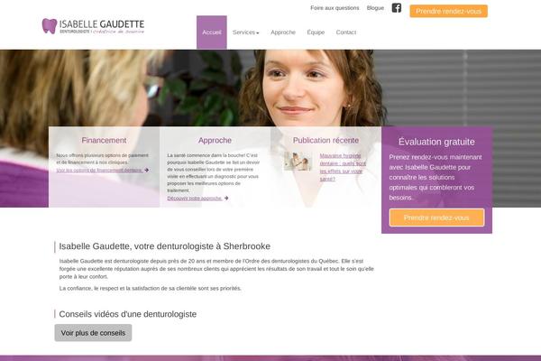 isabellegaudette.com site used Isabelle-gaudette