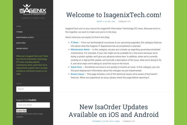 WordPress website example screenshot