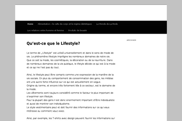 Twenty Eleven theme site design template sample