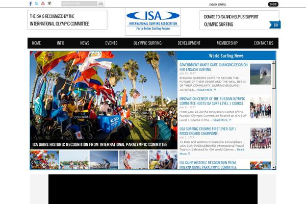 Isa theme site design template sample
