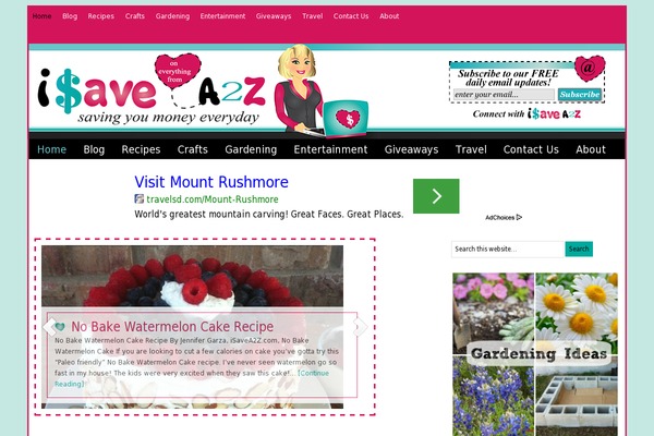 WordPress website example screenshot