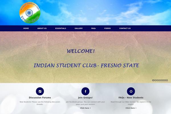 Vantage theme site design template sample