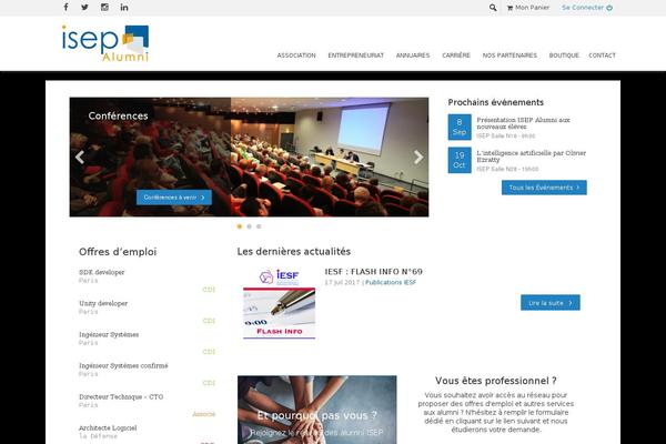 isepalumni.fr site used Genesis-isep-alumni