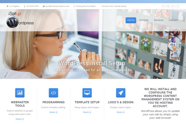 The7 theme site design template sample