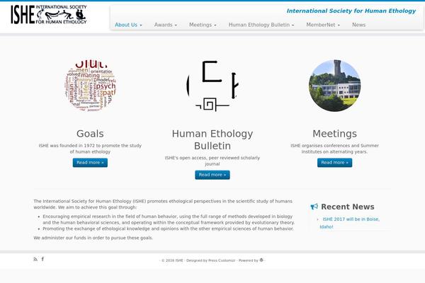 WordPress website example screenshot
