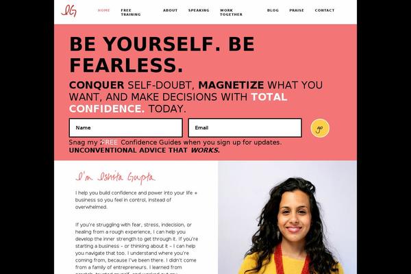 ishitagupta.com site used Magnetize_theme