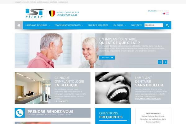 Isi theme site design template sample