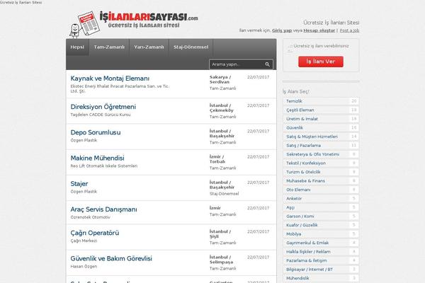 isilanlarisayfasi.com site used Isilanlari-v187