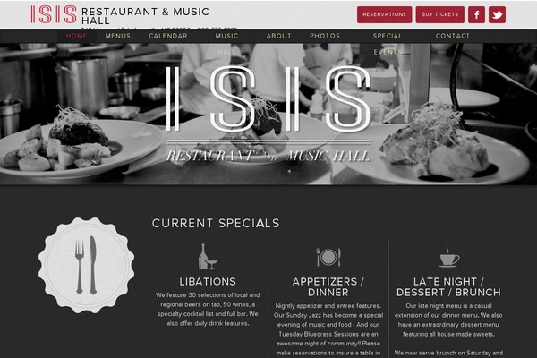 isis theme site design template sample