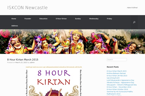 iskconnewcastle.org site used Vantage