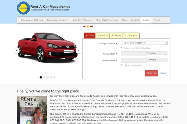 Car-hire theme site design template sample