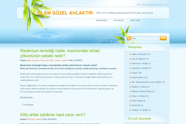 Greenleaves theme site design template sample