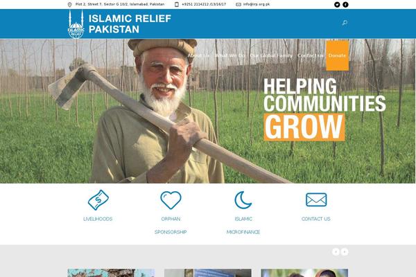 islamic-relief.org.pk site used Irpakistan