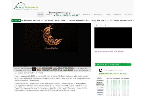 islamiccentre.ie site used Islamic-theme