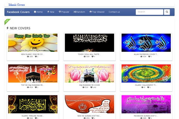 islamiccovers.com site used Fbcovers