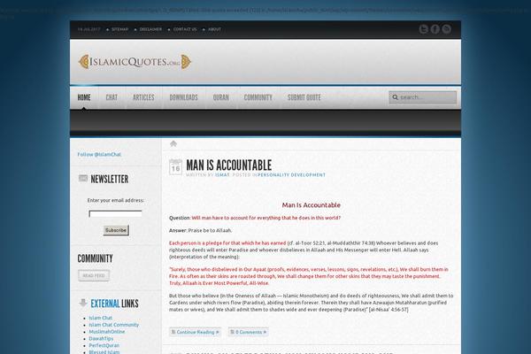 islamicquotes.org site used Streamline