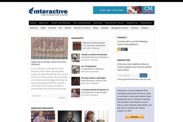 islaminteractive.info site used WP-Bold  1.0.8