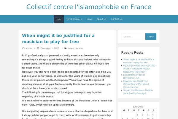 islamophobie.org site used Aeroblog