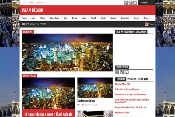 islamregion.com site used FlatNews – Responsive Magazine WordPress Theme