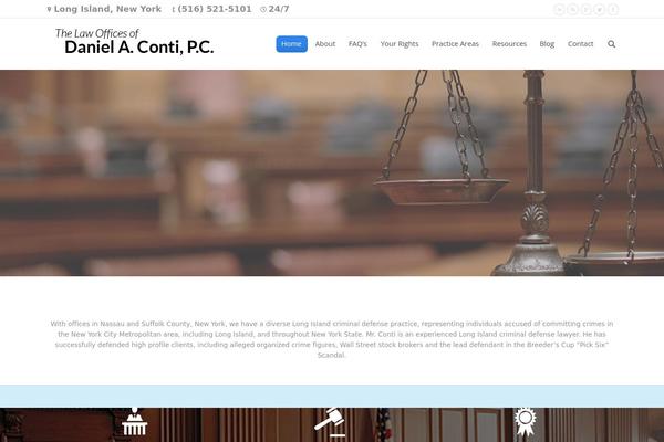 The7 theme site design template sample