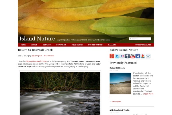 islandnature.ca site used Gridline_magazine