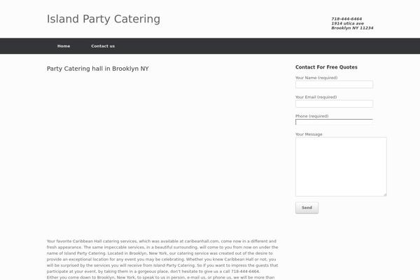 Vantage theme site design template sample
