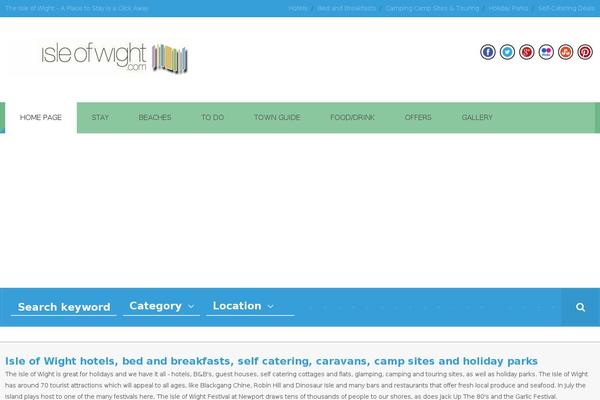 City Guide theme site design template sample
