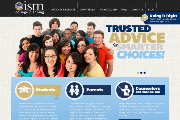 ismcollegeplanning.com site used Ism