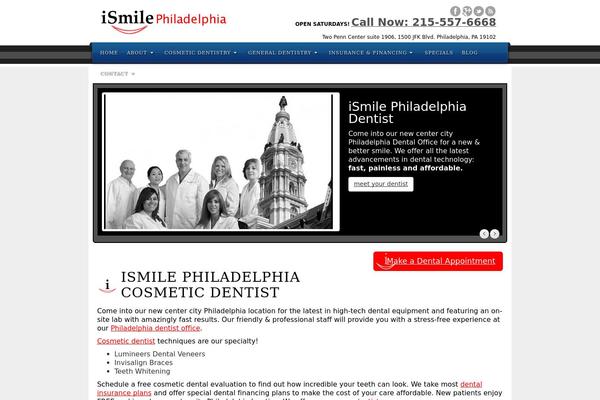 Ismile theme site design template sample