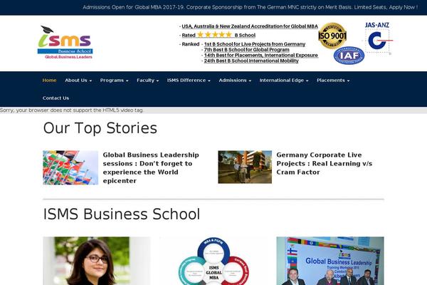 ismsbschool.com site used Isms