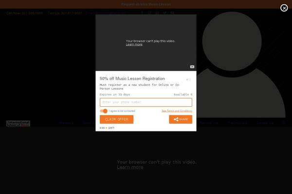 WordPress website example screenshot
