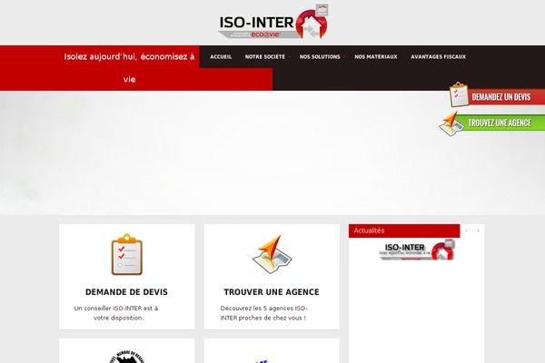 Infinity theme site design template sample