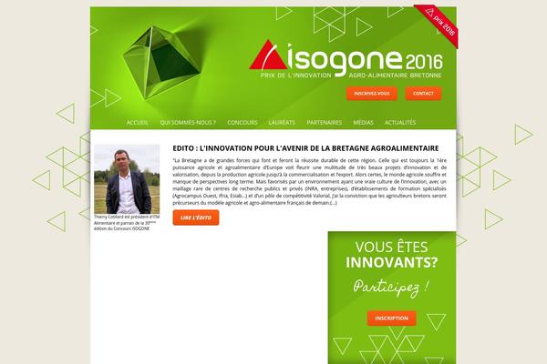 isogone.fr site used Theme954