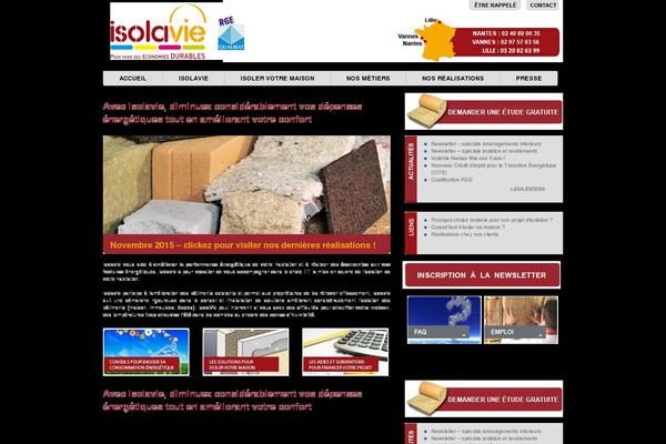 isolavie.fr site used Sunelis