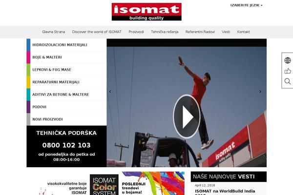 isomat.co.rs site used Itrust-bootstrap-theme