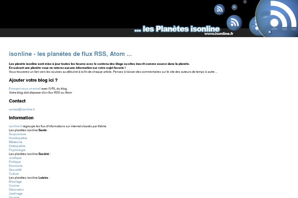 isonline.fr site used Studiopress-fr