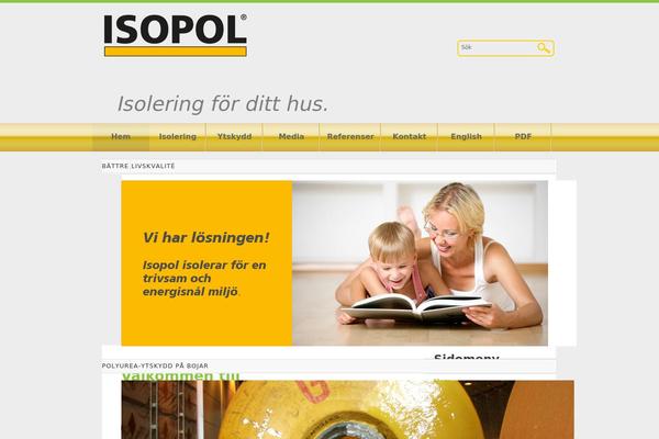 isopol.se site used Isopoltheme