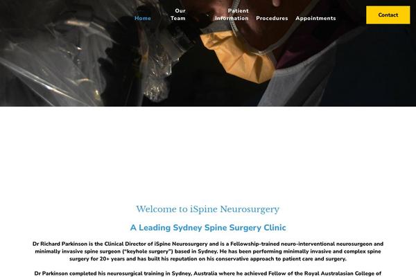 ispine.com.au site used Addm-custom-ispine