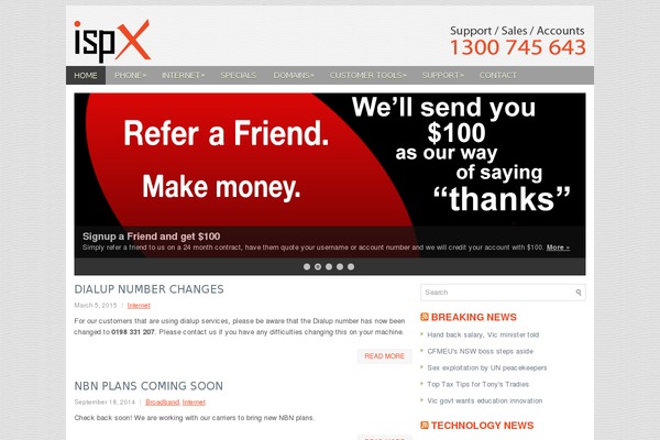ispx.com.au site used Openbiz