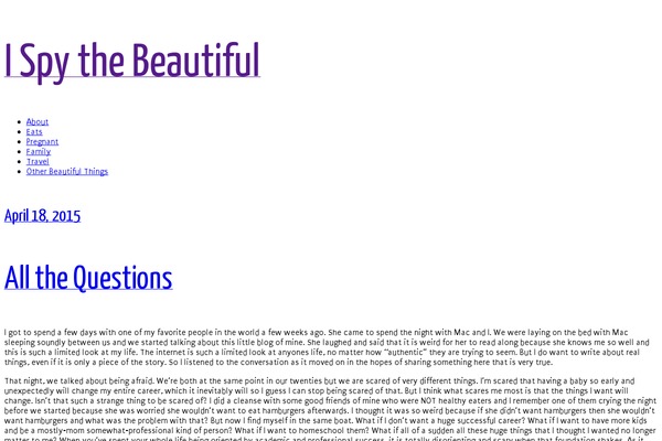 WordPress website example screenshot