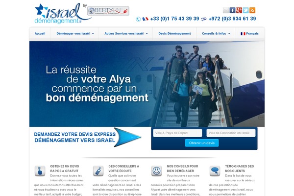 israel-demenagement.fr site used Akita