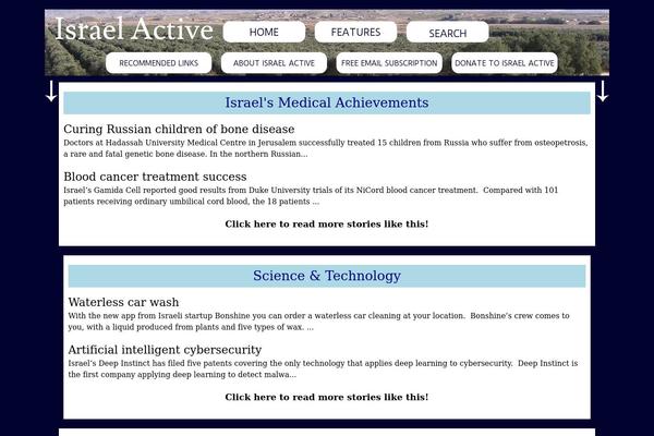 israelactive.com site used Israelactive-twentyten-child