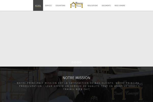 Renovation theme site design template sample