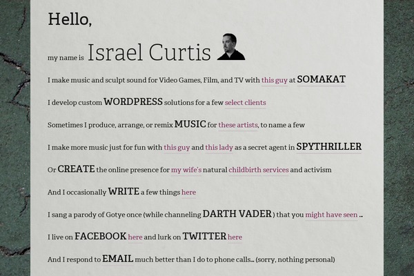 WordPress website example screenshot