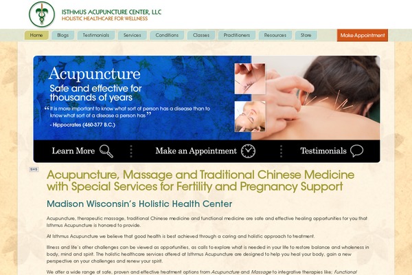 isthmusacupuncture.com site used Nirvana-nocopyrt